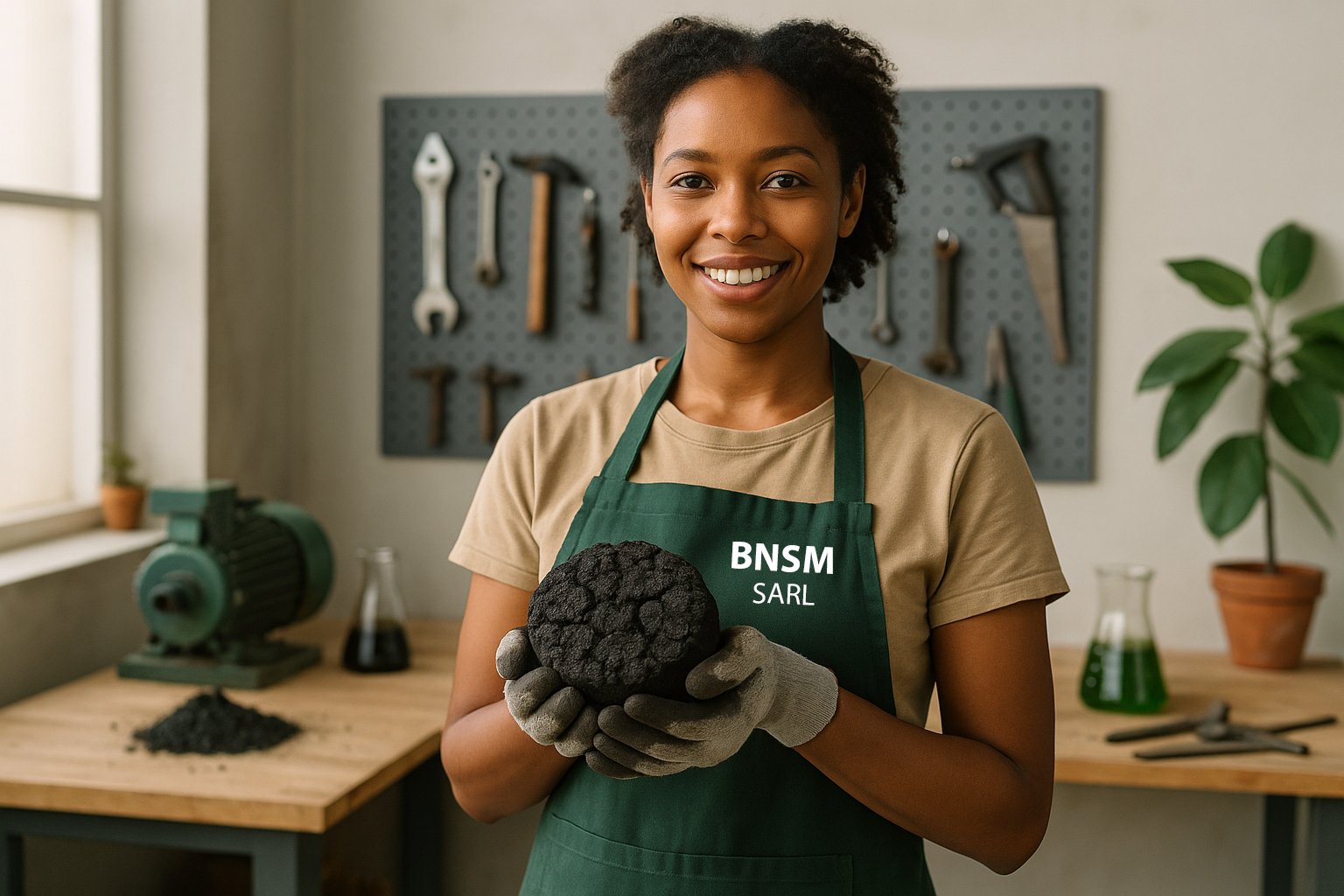 Charbon écologique produit par BNSM
